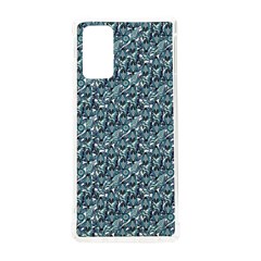 Blue Paisley Samsung Galaxy Note 20 Tpu Uv Case by DinkovaArt