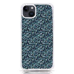 Blue Paisley Iphone 14 Plus Tpu Uv Print Case by DinkovaArt