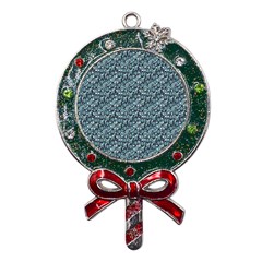 Paisley 1 Metal X mas Lollipop With Crystal Ornament by DinkovaArt