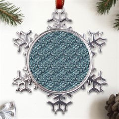 Paisley 1 Metal Large Snowflake Ornament by DinkovaArt