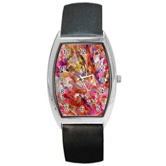 Abstract wings Barrel Style Metal Watch