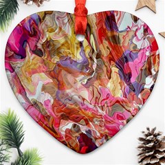 Abstract wings Heart Ornament (Two Sides)