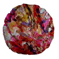 Abstract wings Large 18  Premium Flano Round Cushions