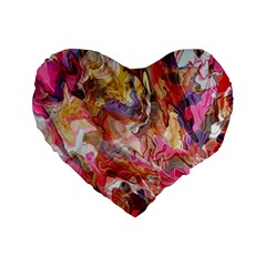 Abstract wings Standard 16  Premium Flano Heart Shape Cushions