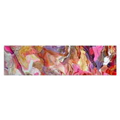 Abstract Wings Oblong Satin Scarf (16  X 60 ) by kaleidomarblingart