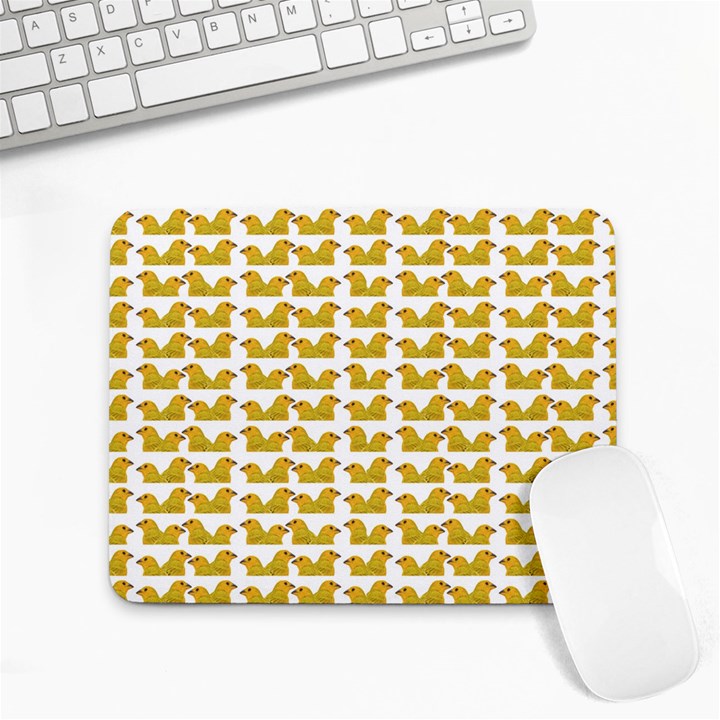 Little Bird Motif Pattern Wb Small Mousepad