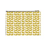 Little Bird Motif Pattern Wb Cosmetic Bag (Large) Back