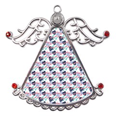 Beautiful Pattern Metal Angel With Crystal Ornament