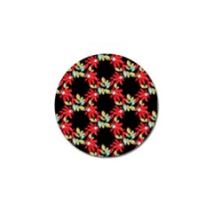 Floral Geometry Golf Ball Marker (4 Pack)