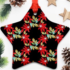 Floral Geometry Star Ornament (two Sides)