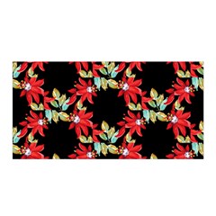 Floral Geometry Satin Wrap 35  X 70  by Sparkle