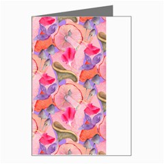 Pink Glowing Flowers Greeting Card by Sparkle