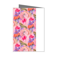 Pink Glowing Flowers Mini Greeting Cards (pkg Of 8)