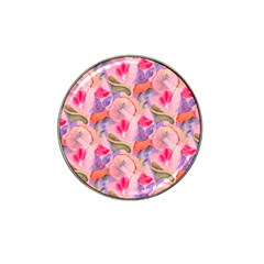 Pink Glowing Flowers Hat Clip Ball Marker (4 Pack) by Sparkle