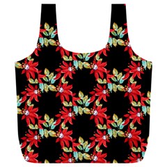 Floral Geometry Full Print Recycle Bag (xxxl) by Sparkle