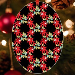 Floral Geometry Uv Print Acrylic Ornament Oval by Sparkle