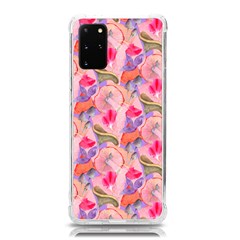 Pink Glowing Flowers Samsung Galaxy S20plus 6 7 Inch Tpu Uv Case by Sparkle