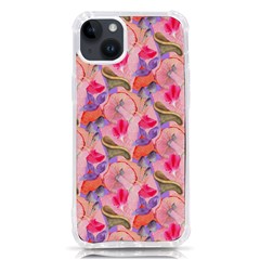 Pink Glowing Flowers Iphone 14 Plus Tpu Uv Print Case by Sparkle