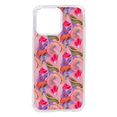 Pink Glowing Flowers Iphone 14 Pro Max Tpu Uv Print Case by Sparkle