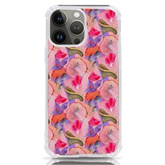 Pink Glowing Flowers Iphone 13 Pro Max Tpu Uv Print Case by Sparkle