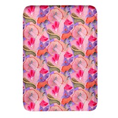 Pink Glowing Flowers Rectangular Glass Fridge Magnet (4 Pack) by Sparkle