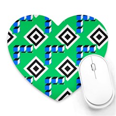 Beauitiful Geometry Heart Mousepad by Sparkle