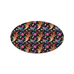 Beautiful Pattern Sticker (oval) by Sparkle