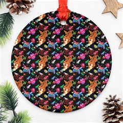 Beautiful Pattern Round Ornament (two Sides)