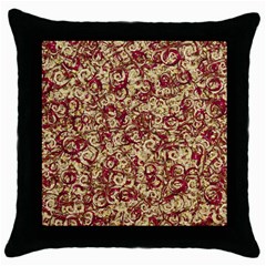 Apple Leftovers Collage Random Pattern Throw Pillow Case (black) by dflcprintsclothing