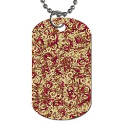 Apple Leftovers Collage Random Pattern Dog Tag (one Side) by dflcprintsclothing