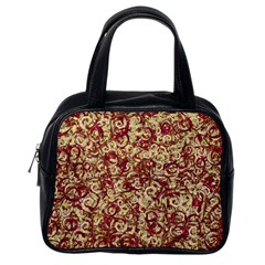 Apple Leftovers Collage Random Pattern Classic Handbag (one Side) by dflcprintsclothing