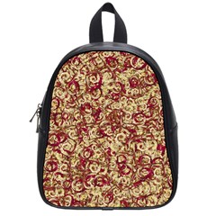 Apple Leftovers Collage Random Pattern School Bag (small) by dflcprintsclothing