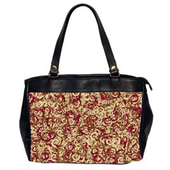 Apple Leftovers Collage Random Pattern Oversize Office Handbag (2 Sides) by dflcprintsclothing