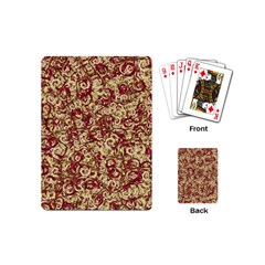 Apple Leftovers Collage Random Pattern Playing Cards Single Design (mini) by dflcprintsclothing