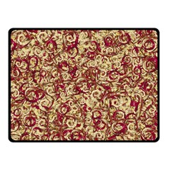 Apple Leftovers Collage Random Pattern Two Sides Fleece Blanket (small)