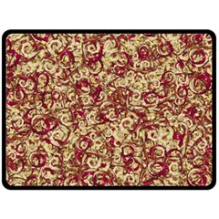 Apple Leftovers Collage Random Pattern Two Sides Fleece Blanket (large)