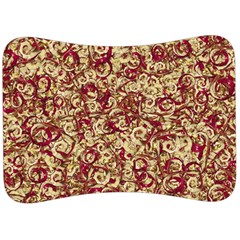 Apple Leftovers Collage Random Pattern Velour Seat Head Rest Cushion