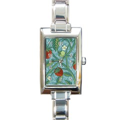 Spring Time Rectangle Italian Charm Watch