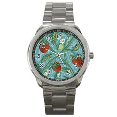 Spring Time Sport Metal Watch by AlexandrouPrints