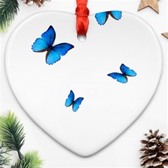 Butterfly-blue-phengaris Ornament (heart)