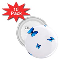 Butterfly-blue-phengaris 1.75  Buttons (10 pack)