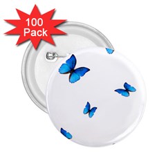 Butterfly-blue-phengaris 2.25  Buttons (100 pack) 