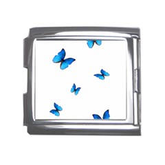 Butterfly-blue-phengaris Mega Link Italian Charm (18mm) by saad11