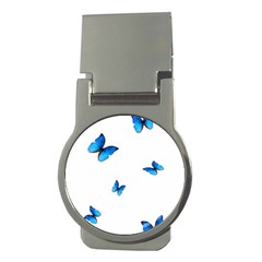 Butterfly-blue-phengaris Money Clips (Round) 