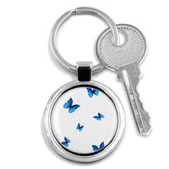 Butterfly-blue-phengaris Key Chain (Round)