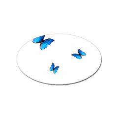 Butterfly-blue-phengaris Sticker Oval (10 pack)