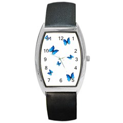 Butterfly-blue-phengaris Barrel Style Metal Watch