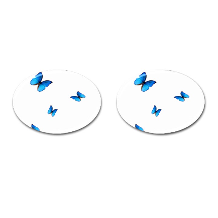 Butterfly-blue-phengaris Cufflinks (Oval)