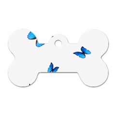 Butterfly-blue-phengaris Dog Tag Bone (Two Sides)