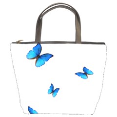 Butterfly-blue-phengaris Bucket Bag by saad11